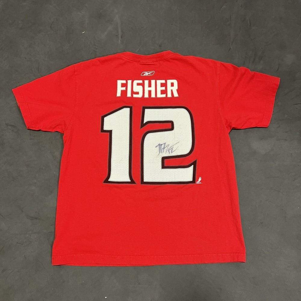 Mike Fisher Signed Autographed Ottawa‎ Senators Reebok T Shirt